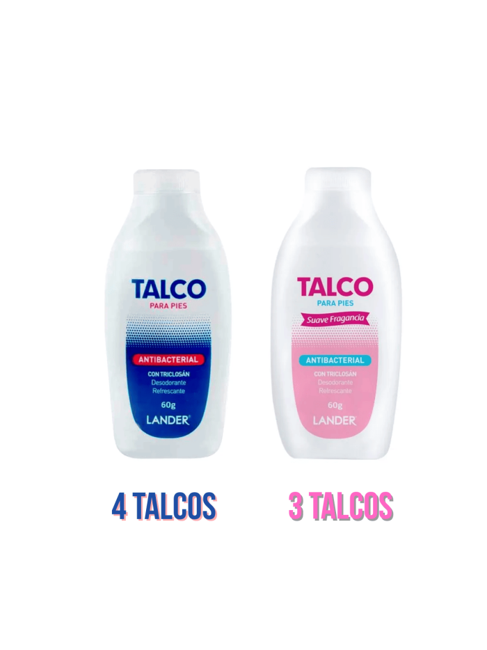 Pack talco Pague 6 Llev 7 (4 Sport x 60  3 Sport Muj)